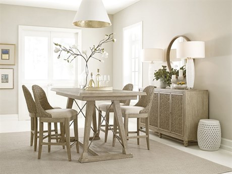 American Drew Vista Hardwood Counter Dining Room Set