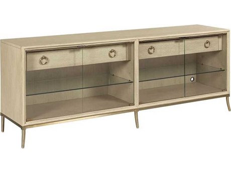 American Drew Lenox Corsica 76" Hardwood Alabaster Media Console