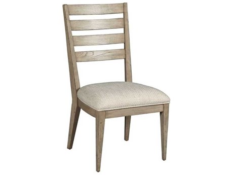 American Drew West Fork Brinkley Elm Wood Brown Upholstered Armless Dining Chair