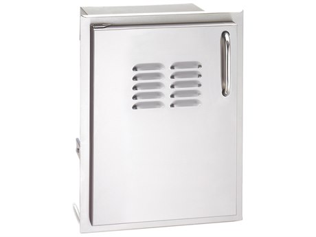 AOG 14 Inch Vertical Right Single Access Door With Tank Tray And Louvers