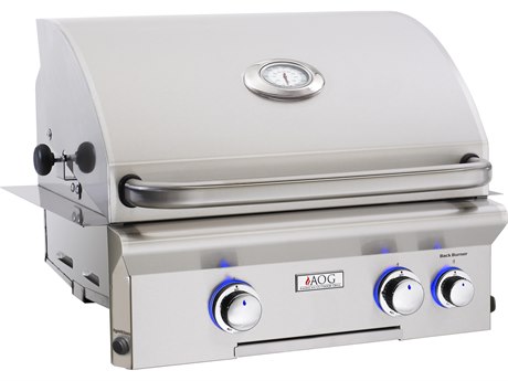 AOG L Series Built-in 24'' BBQ Grill with Rotisserie and Back Burner