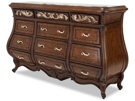 Luxecor Gilded 12-Drawers Brown Dresser