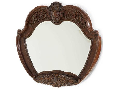 Luxecor Gilded Vintage Fruitwood Wall Mirror