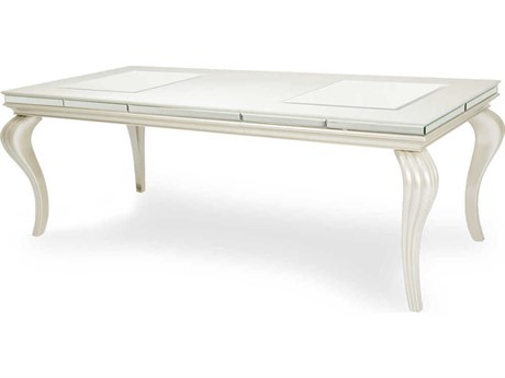 Michael Amini Hollywood Loft Rectangular Glass Dining Table