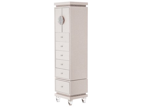 Michael Amini Glimmering Heights White Accent Chest