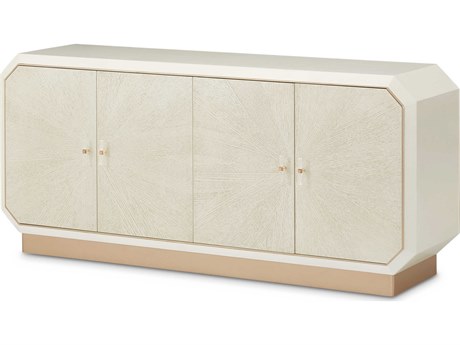 Luxecor Gilded 74" Birch Wood Champagne Sideboard