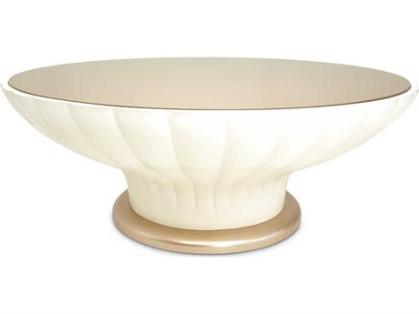 Michael Amini La Rachelle Round Glass Champagne Cocktail Table