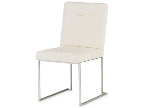Michael Amini Laguna Ridge Silver Upholstered Side Dining Chair