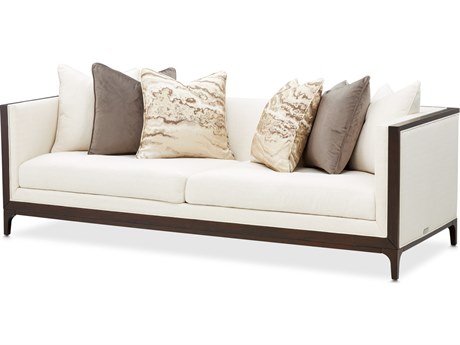 Michael Amini Belmont Place Cream Upholstered Sofa