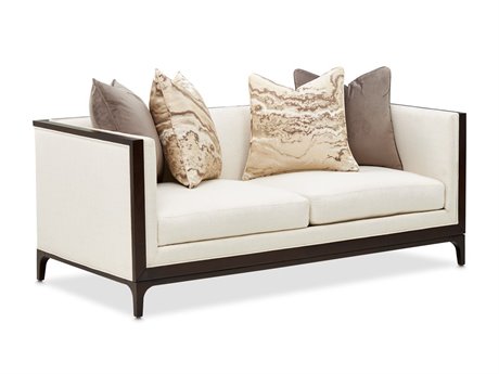 Michael Amini Belmont Place Cream Upholstered Loveseat
