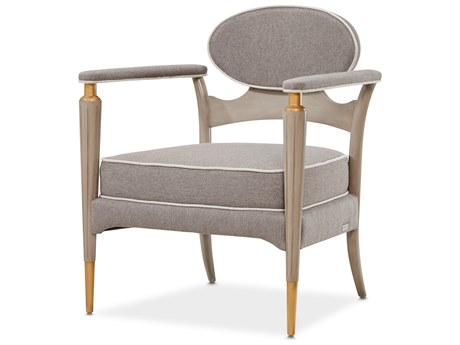 Michael Amini St. Charles Gray Accent Chair