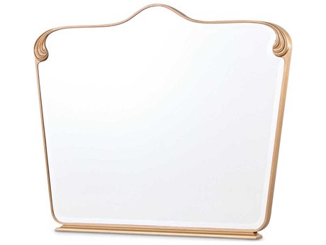 Michael Amini Camellia Field Pecan Warm Dresser Mirror
