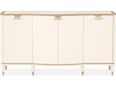 Michael Amini La Terrazza 70" Poplar Wood Creamy Pearl Sideboard
