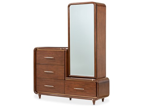 Michael Amini Mason Park Brown Poplar Wood Accent Chest