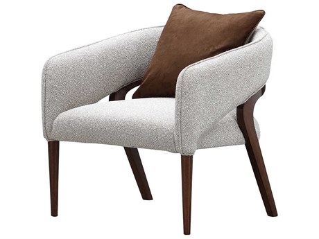 Michael Amini Houston Gray Accent Chair