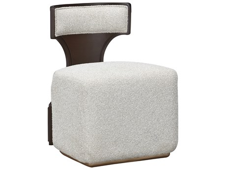 Michael Amini West Kensington Espresso Gray Vanity Chair