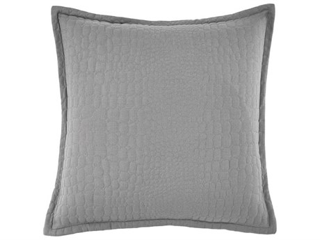 Michael Amini Trent 26" x 26" Gray Euro Sham