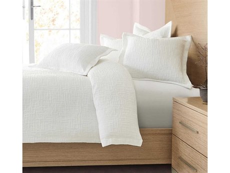 Michael Amini Bedding Hilton White Duvet Set