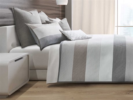 Michael Amini Ultra Grey Eight-Piece King Duvet Set
