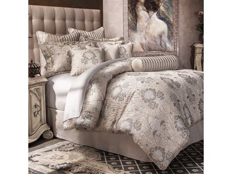 Luxecor Villa Di Como Sycamore Grove Silver Ten-Piece King Comforter Set