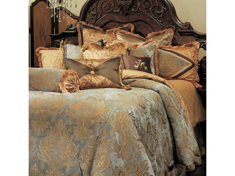 Michael Amini Bedding Elizabeth Aqua Comforter Set
