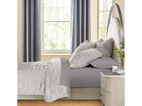 Michael Amini Bedding Messina Platinum Quilt Set