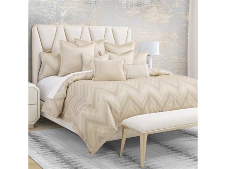 Michael Amini Bedding Infinity 9-Piece Queen Duvet Set - Gold
