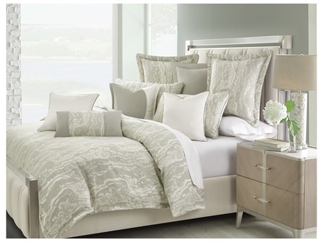 Michael Amini Bedding Marvel 9-Piece Queen Duvet Set - Mist