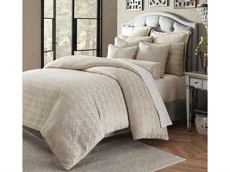 Luxecor Carlyle Platinum Nine-Piece Queen Comforter Set
