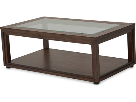 Michael Amini Carrollton Rectangular Glass Coffee Table