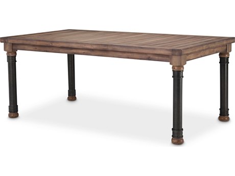 Michael Amini Crossings Rectangular Wood Dining Table