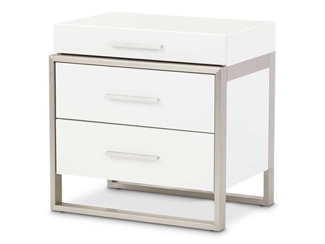 Luxecor Gilded 3-Drawers Nightstand