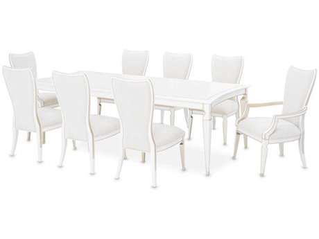 Michael Amini La Marisia Poplar Wood Dining Room Set