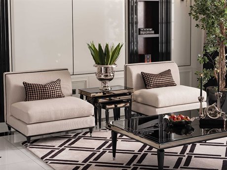 Michael Amini La Francaise Chair and Table Set