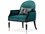 Michael Amini La Francaise 29" Gray Fabric Accent Chair  AICLFRFRSE834DMO805