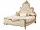 Michael Amini Platine De Royale Champagne White Poplar Wood Upholstered King Panel Bed  AICN09000EKPL3101