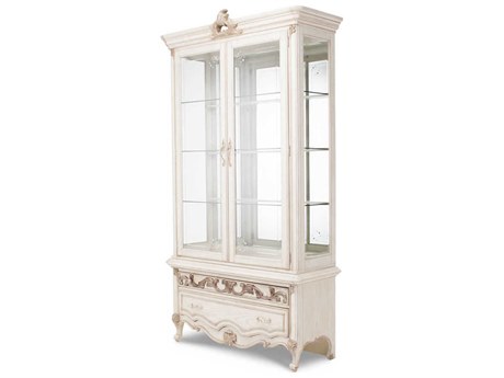 Luxecor Gilded Poplar Wood Champagne Display Cabinet