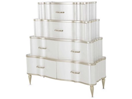 Michael Amini London Place White Poplar Wood Accent Chest