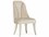 Michael Amini Villa Cherie Caramel Birch Wood Beige Fabric Upholstered Side Dining Chair  AICN9008003134