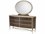 Michael Amini Villa Cherie Caramel 74" Wide 6-Drawers Brown Birch Wood Double Dresser with Mirror  AICN900805060134