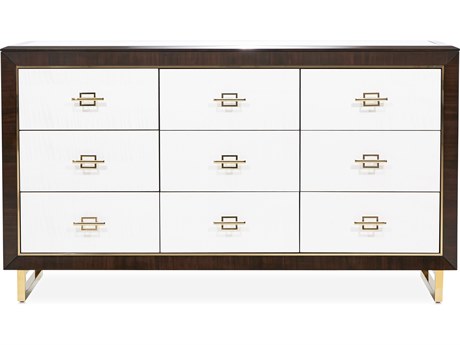 Michael Amini Belmont Place Brown Poplar Wood Dresser