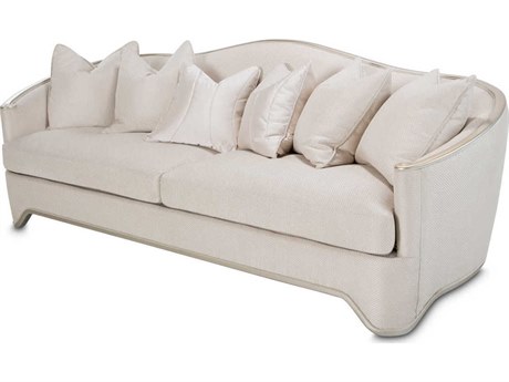 Michael Amini London Place Champagne Beige Upholstered Sofa