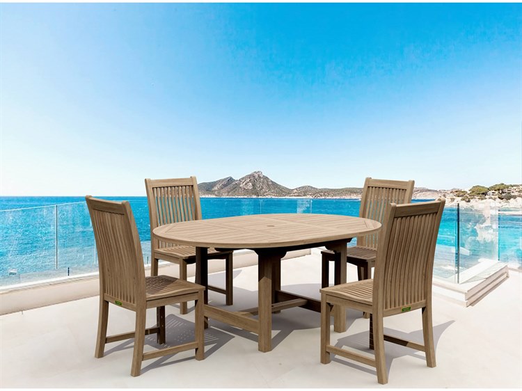 Anderson Teak Bahama Chicago 5-Piece Outdoor Dining Set