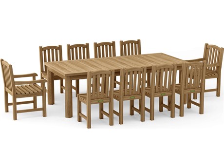 Anderson Teak Chelsea 11 Piece Rectangular Dining Set