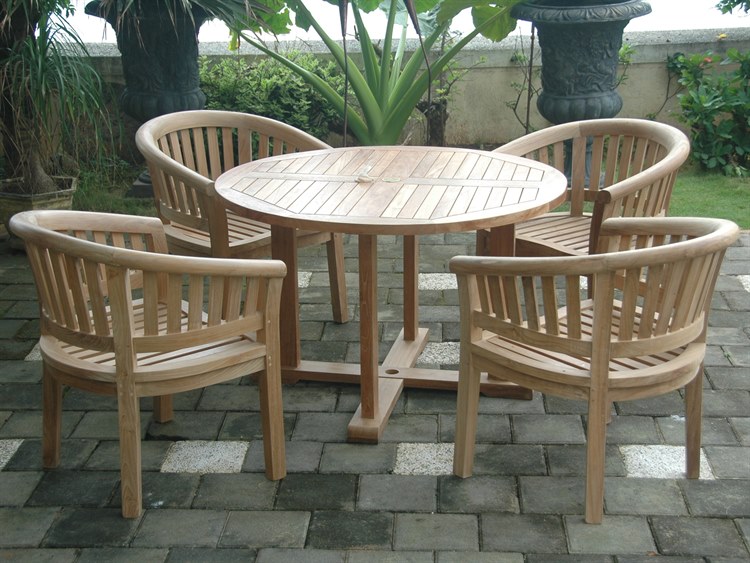Anderson Teak Tosca 5-Piece Dining Table Set