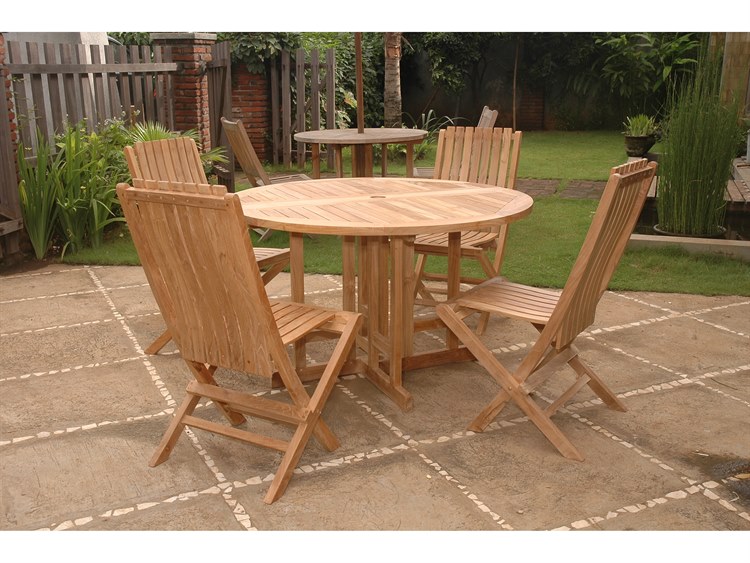 Anderson Teak Butterfly Comfort 5-Piece Dining Table Set