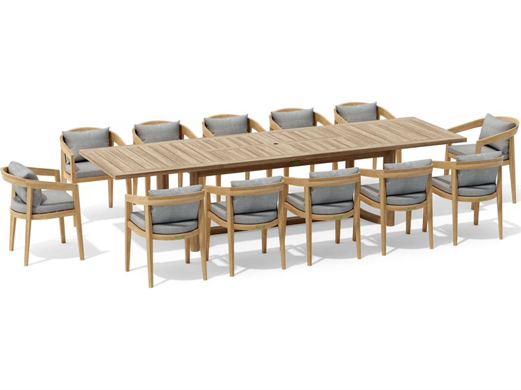 Anderson Teak Toscana 13 Piece Extension Dining Set