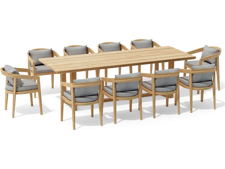 Anderson Teak Toscana 11 Piece Extension Dining Set