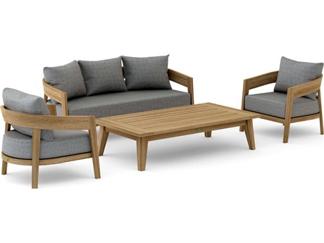 Anderson Teak Anderson Teak Toscana 4 Piece Deep Seating Lounge Set