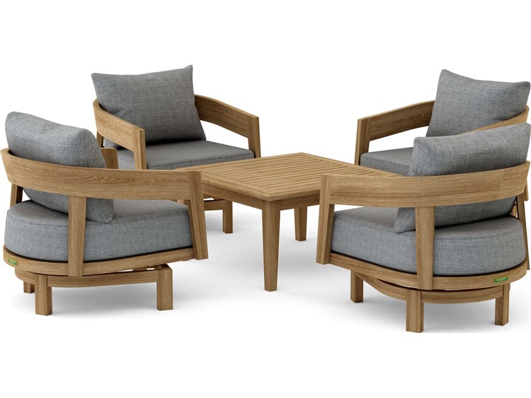 Anderson Teak Toscana 5 Piece Deep Seating Lounge Set